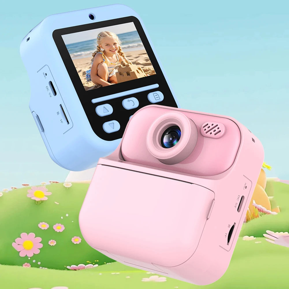 Instant Print Camera HD Digital Camera USB Rechargeable Video Digital Camera Instant Photo Printing Camera for Photography