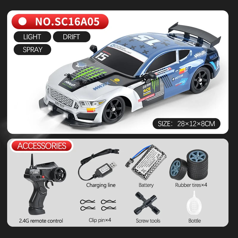1:16 Drift Rc Cars 4WD RC Drift Car Toy Remote Control GTR Model AE86 Vehicle Car RC Racing Car Toys for Boys Children's Gift