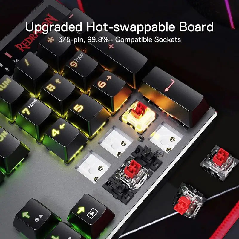 Redragon K556 Pro Wireless RGB Tri Mode Mechanical Keyboard