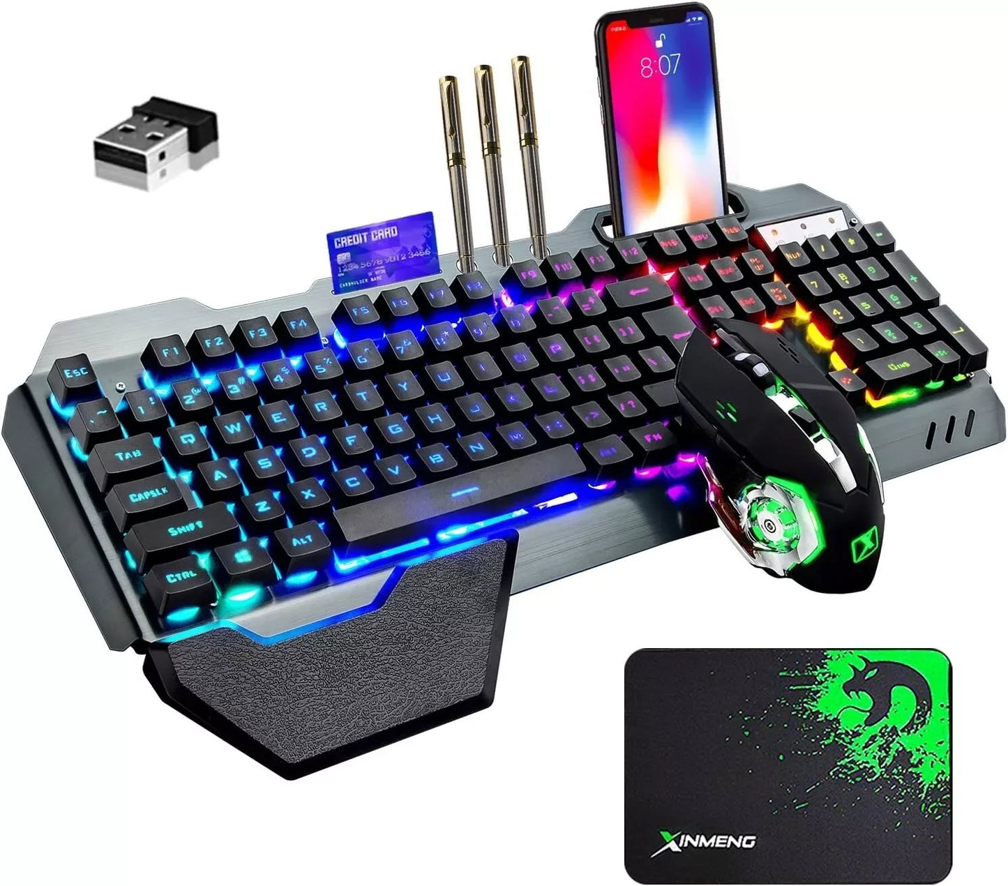 Ziyoulang Wireless Gaming Keyboard And Mouse Set With RGB Backlight