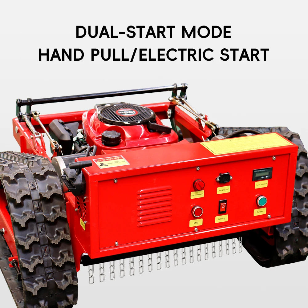 Gasoline Lawn Mower With Remote Control For Gardens