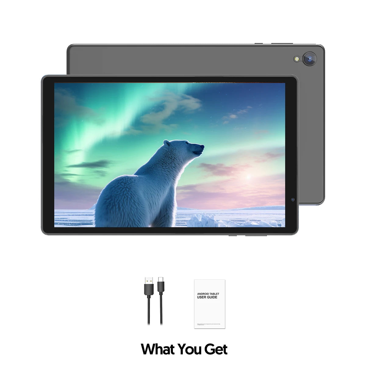 10-inch Android 12 tablet, quad-core processor, 4(2+2) GB RAM, 32GB ROM, Bluetooth, WiFi, dual cameras