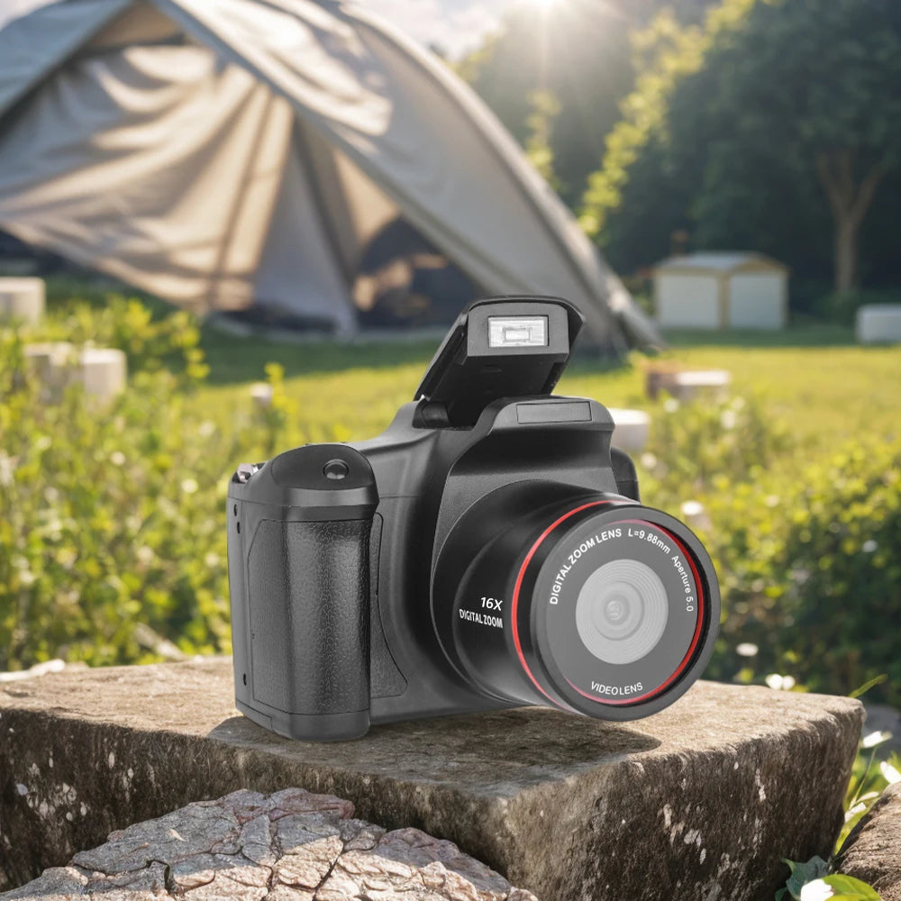 1080P 16MP Camcorder 16X Zoom Vlogging Camera with 2.4 Inch LCD Screen Video Recorder for Photography and Video