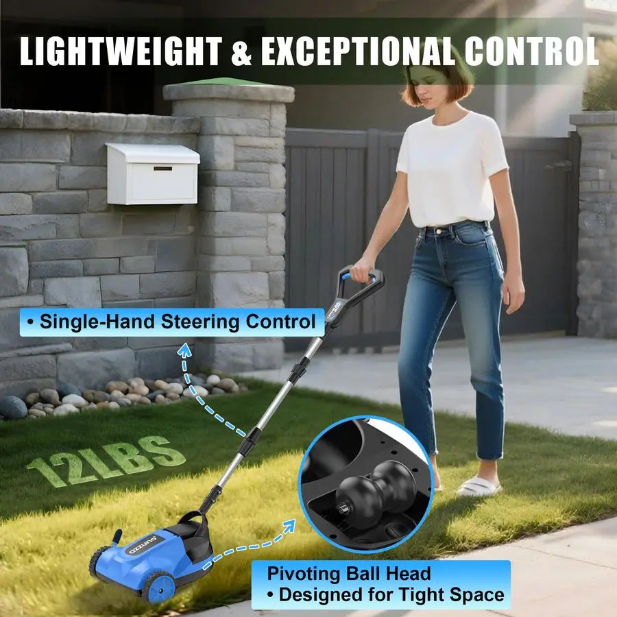 XMSJ 20V Cordless Lawn Mower With 3Position Height Adjustment