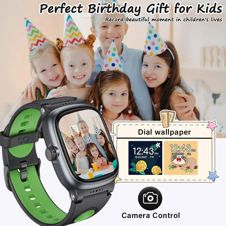 Smart Watch for Children 4-15 Years Old with 20 Games, Camera Control Alarm Clock Music Player Pedometer Birthday Gift (Blue)
