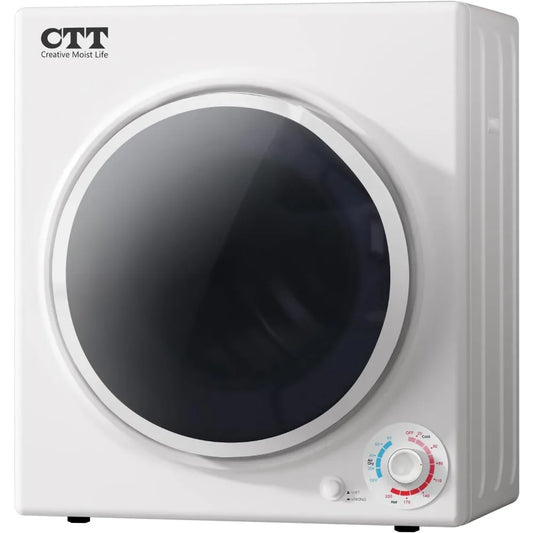CTT Portable Clothes Dryers for Apartment 1500W, 3.5 cu.ft Compact Dryer for Laundry with 4 Drying Mode, 110V Dryer Machine with