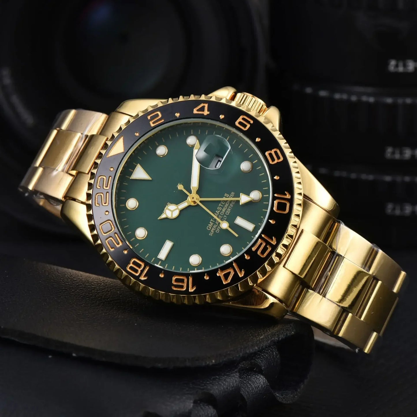 40mm Red Blue Pepsi Business Diver NH34 GMT Watch 100m Waterproof Sapphire Crystal NH34A Automatic Watches For Men reloj hombre