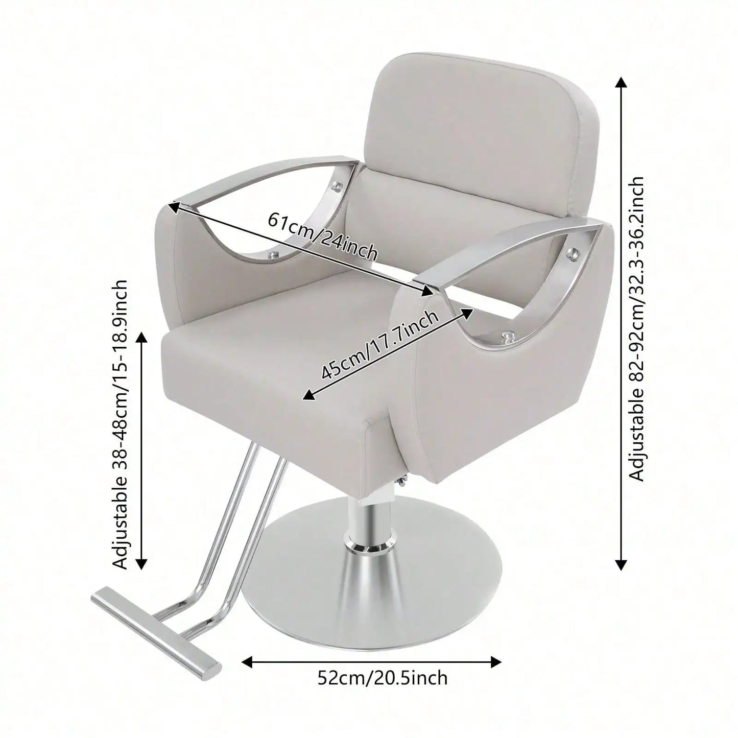 Floor Standing Salon Chairs, Adjustable Hair Salon Chair, Rotating Barber Chair