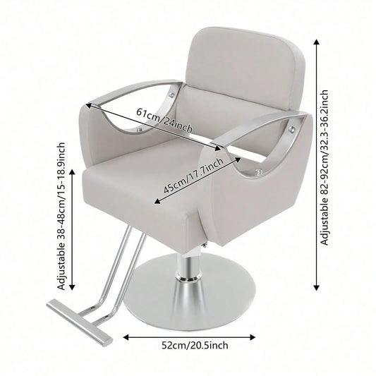 Floor Standing Salon Chairs, Adjustable Hair Salon Chair, Rotating Barber Chair