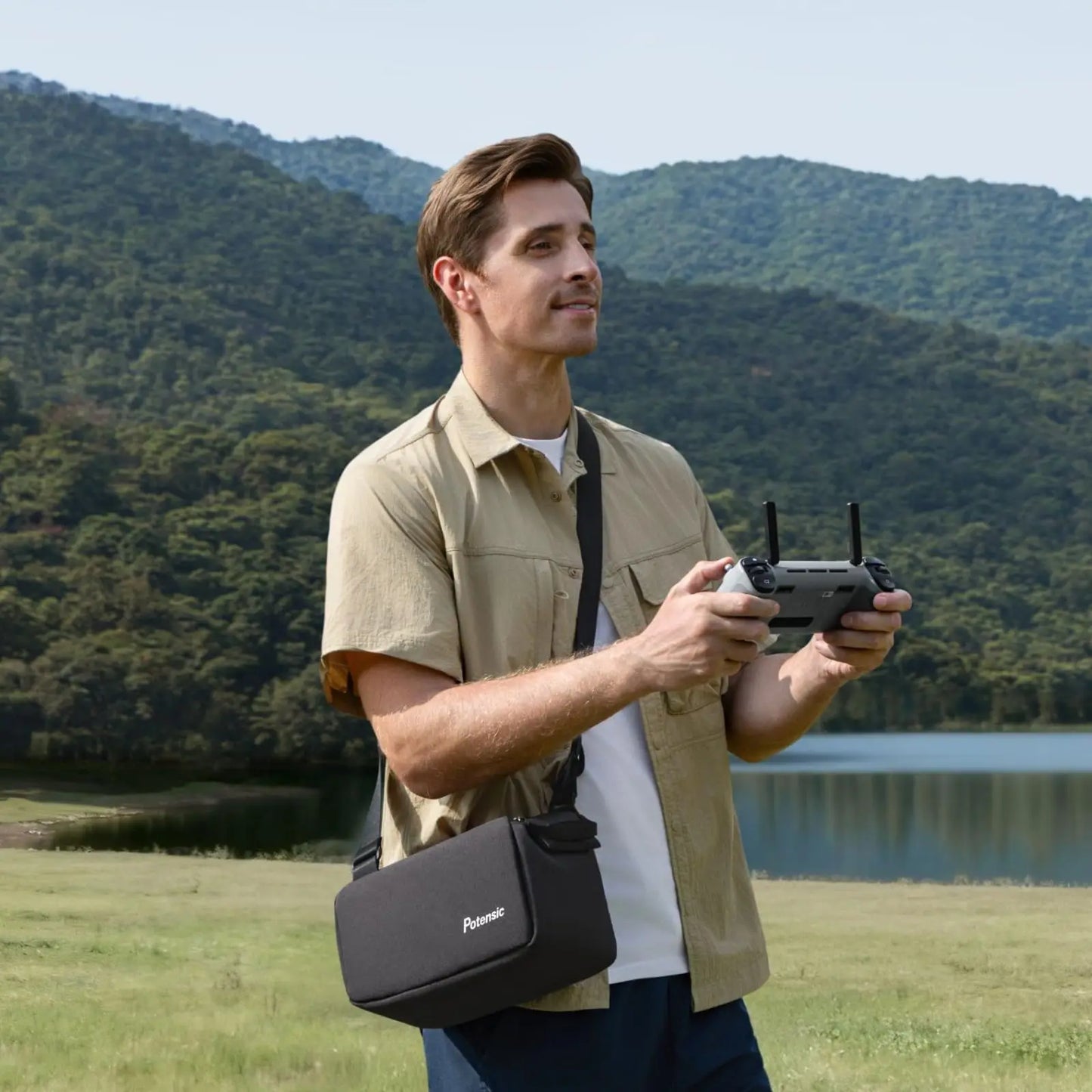 Potensic ATOM 2 Drone with PTD 1 Remote Control 4K Video, 8K Photo, 2.7K Vertical Shoot Camera Drones, Max 10KM, AI Night Shot