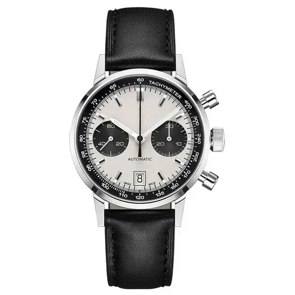 Men Watch Classic Gentle Elegant Chronograph Hamilton Family's Fashion Leisure Business Sports Watch Leather Band Reloj Hombre