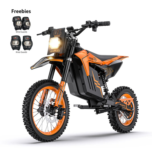 ENGWE HillMiles MilePop 1 Youth Electric Motorcycle, 2000W 48V E-Bike with Dual Suspension, Hydraulic Brakes, Off-Road Tires