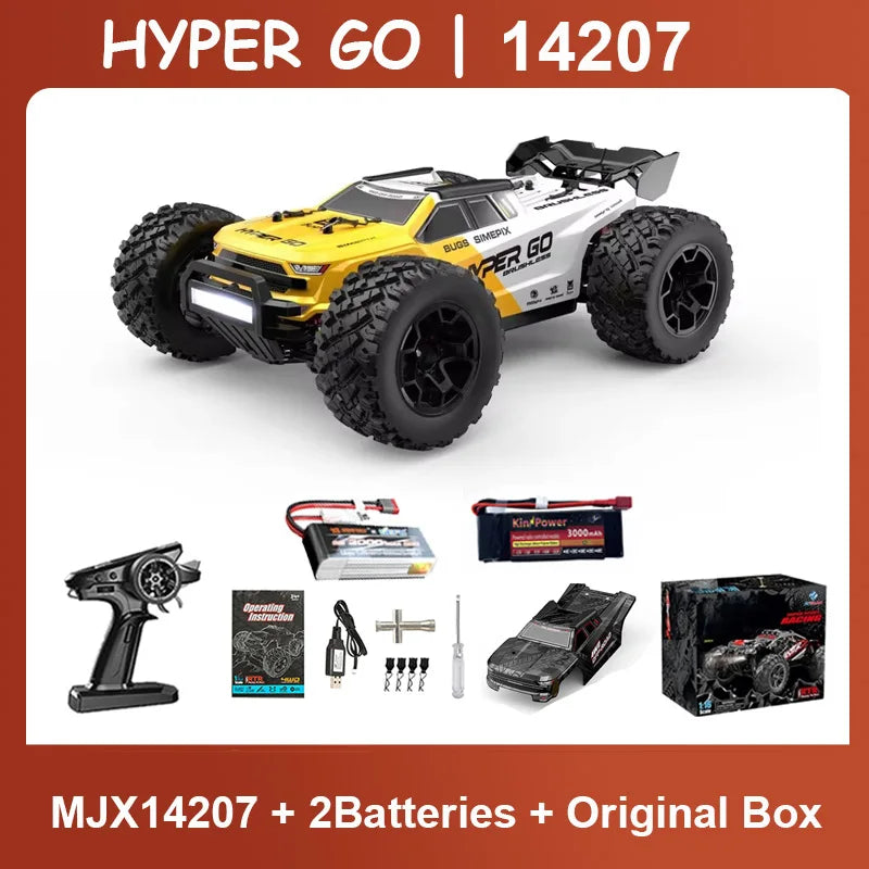 Hyper Go MJX 14207 1/14 4WD 2.4G RC Car 55KM/H Brushless Drift Vehicle Racing Car Remote Control Car Off-Road Truck Toys