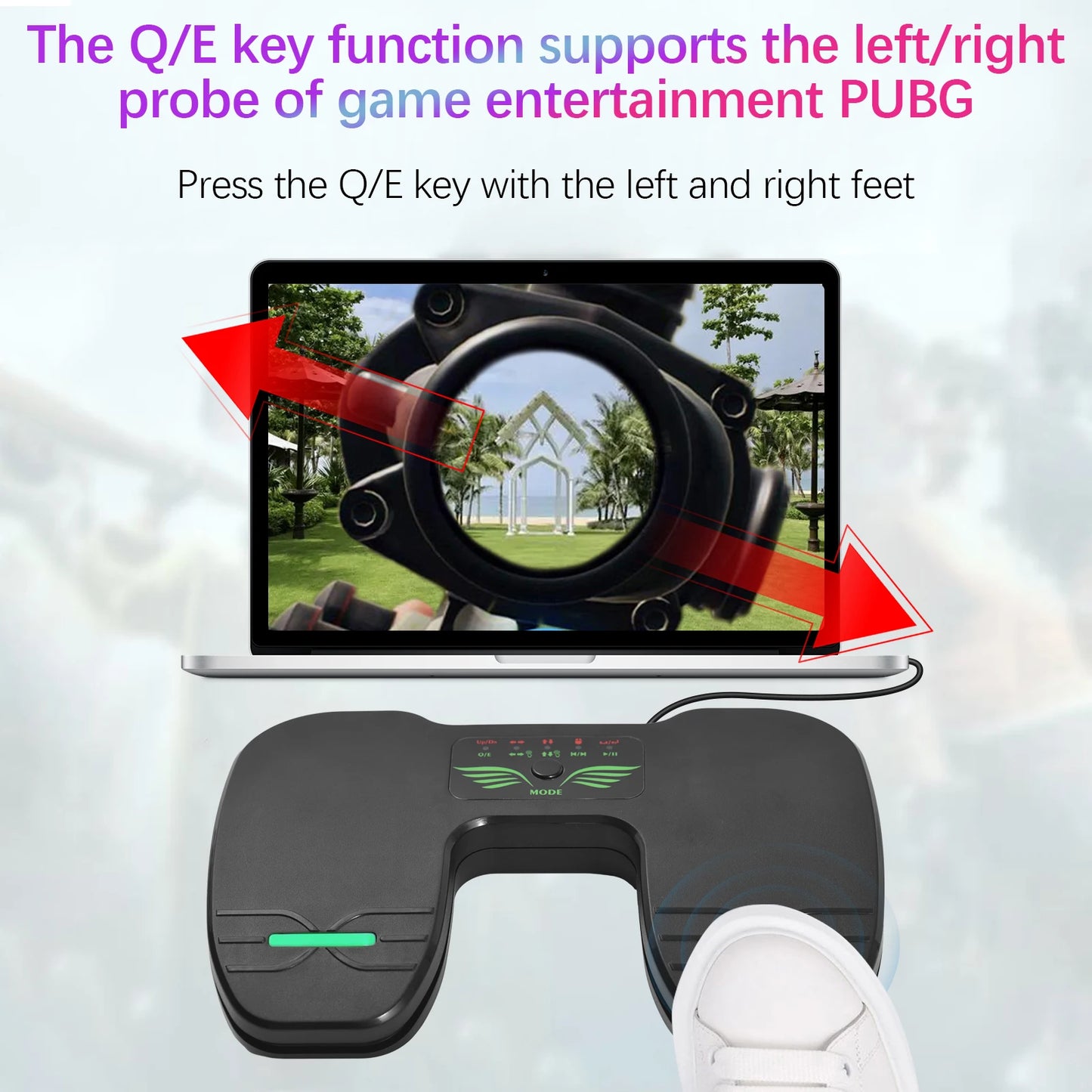 Wireless Page Turner Pedal Portable Music Page Turner for Tablets Smartphones BT Foot Page Turner Rechargeable with Anti-Skid Pa