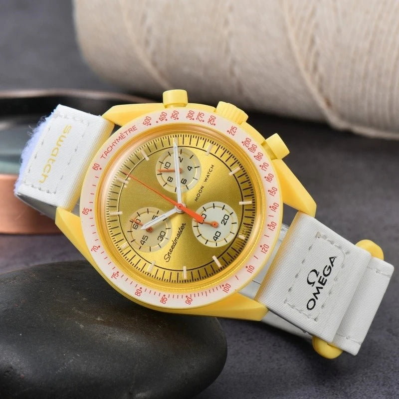 Designer New Genuine Watch Business Collaboration Edition Mens Luxury Quartz Hip Hop Wristwatch High Quality Fashion Timepiece