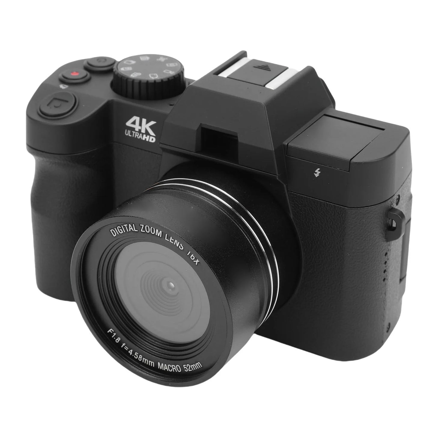 4K 48MP Mirrorless Camera with 16X Zoom 32GB Memory Card Travel Camera for Photography Filming 4K Camera for Photography