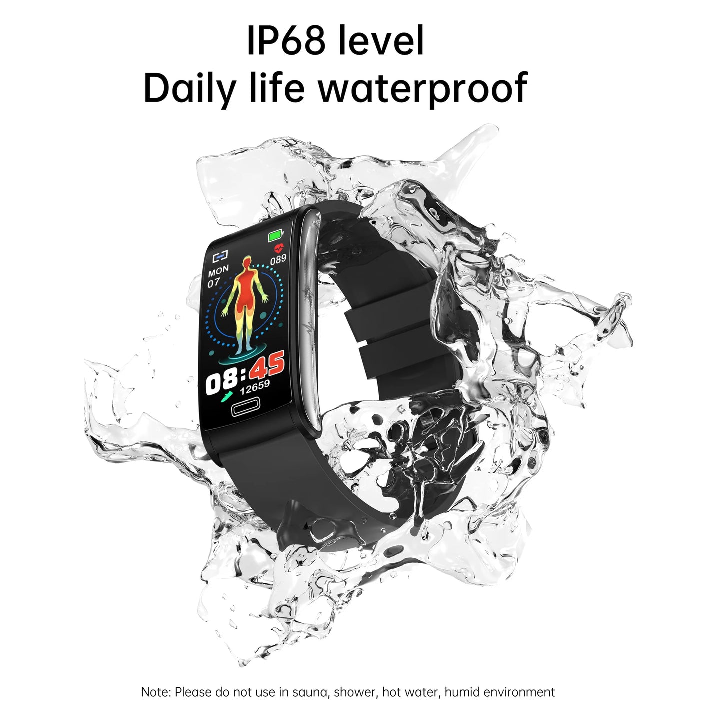 2025 New Men Women Smart Bracelet ECG HRV Heart Rate Blood Pressure Hypoxia Alarm Sleep Monitor Fitness Tracker Sports Watch