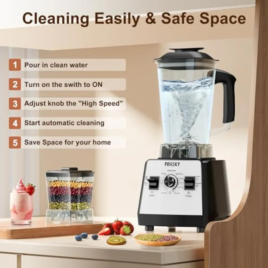 Countertop Blender 70oz Capacity 1000W Motor 6 Speeds 2 Container with 25oz To-go Cup Blender for Fruits Vegetables Ice Coffee