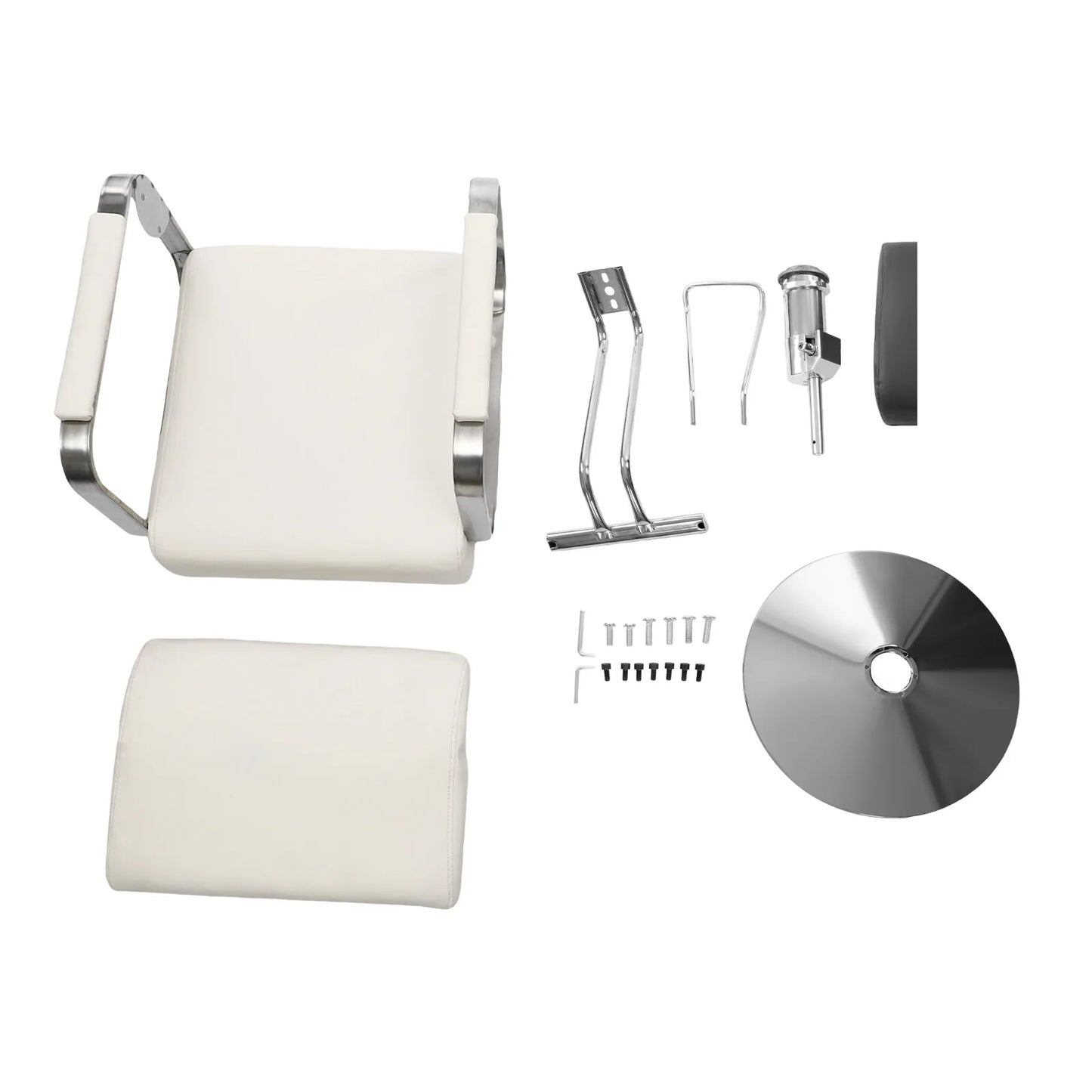 Professional Salon Chair Adjustable Height 360 Swivel Ergonomic PU Cushion 440lbs Capacity for Hair Beauty Salon Barbershop