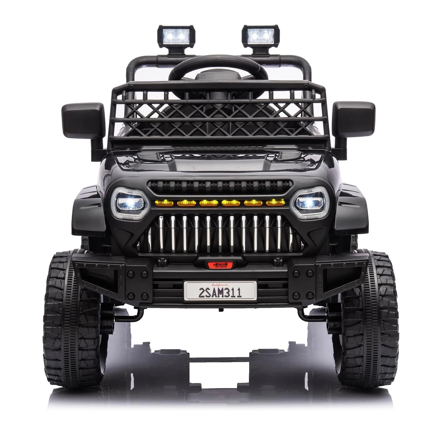 12V Kids Ride On Car, Electric Vehicle for Toddlers with Remote Control, 3 Speeds, LED Lights, Music & USB Port, Battery Powered