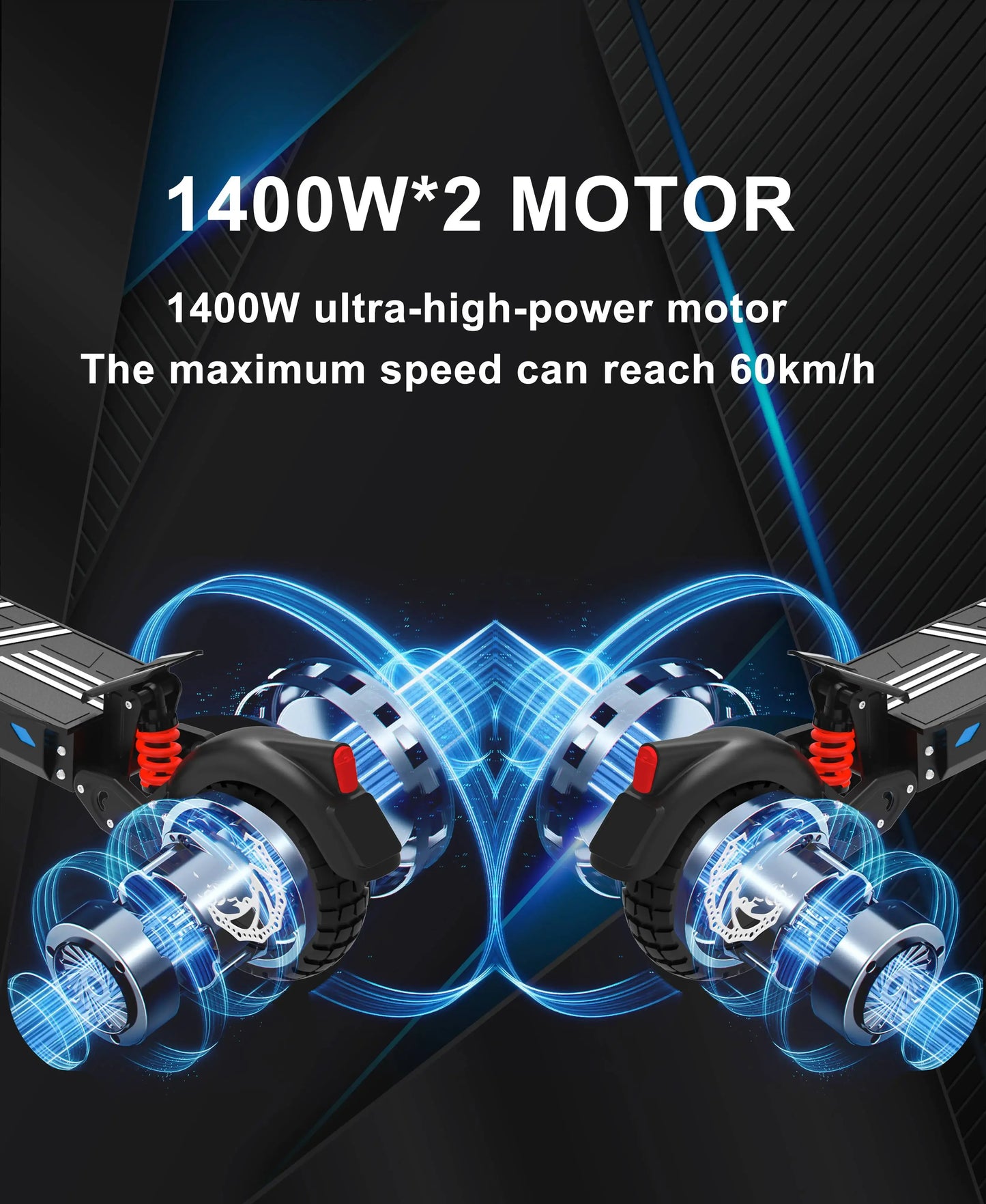 Electric Scooter DT10 3300W Double Motor 52V21AH Lithium Battery Double Suspension Fold Electric Scooter 10-Inch Vacuum Tires