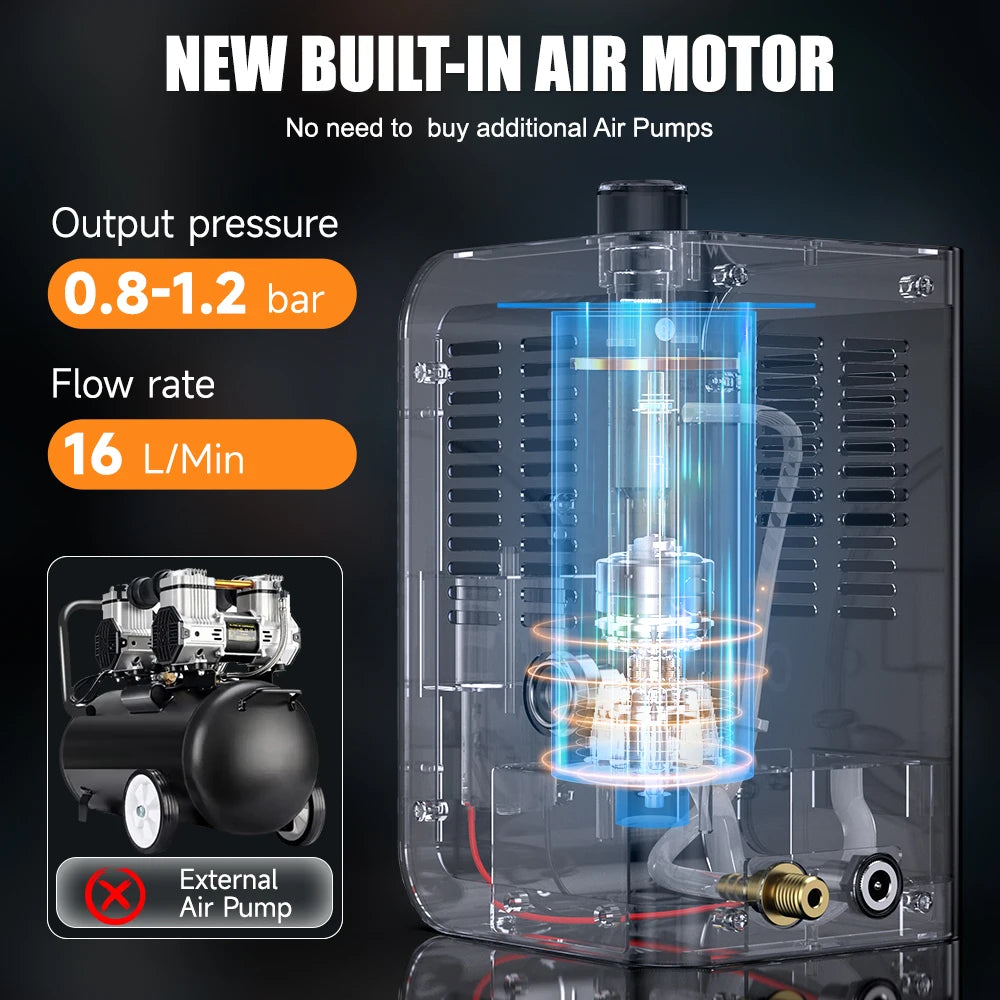 FOXWELL SD201 Car Smoke Generator 12V Automotive EVAP Smoke Machine Diagnostic Tester Vacuum Fuel Pipe Oil Leak Detector