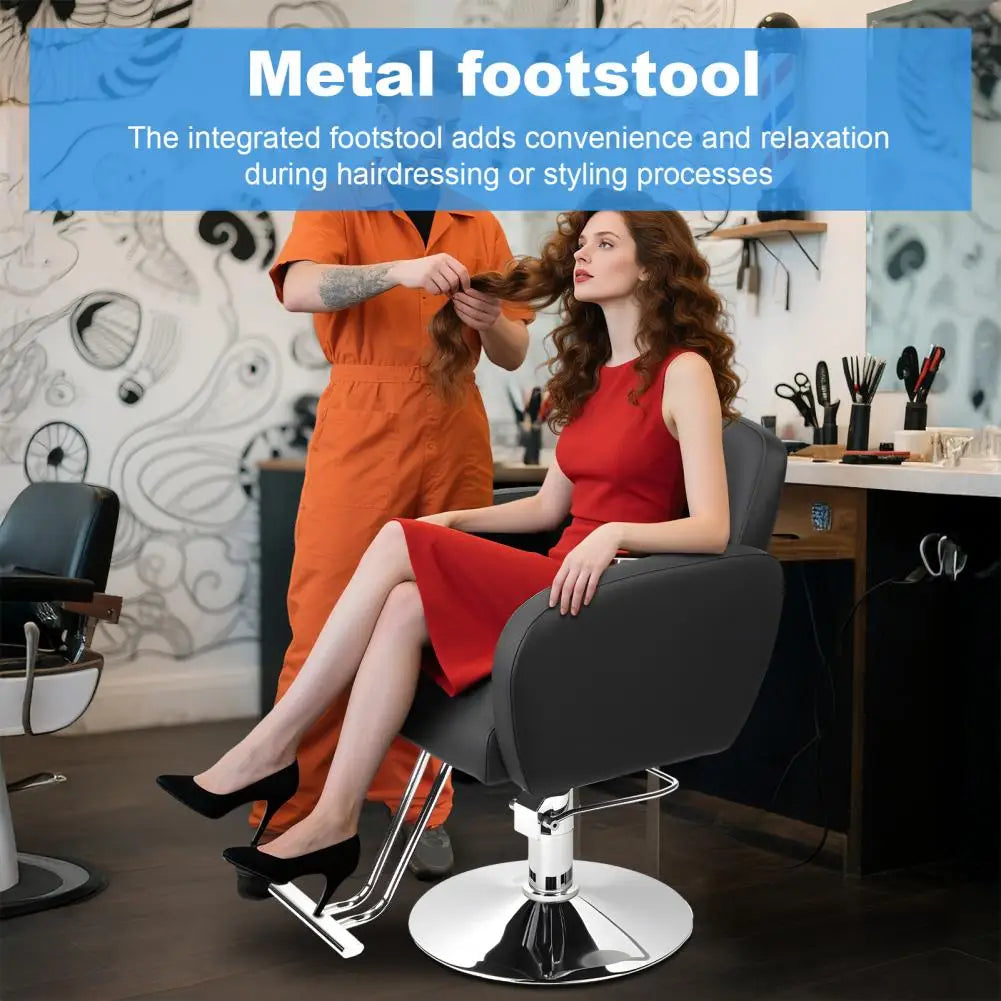 Hydraulic Hair Salon Chair Swivel Stool, 360-Degree Rotation Height Adjustable Barber Chair, Rolling Swivel Hair Salon Chair
